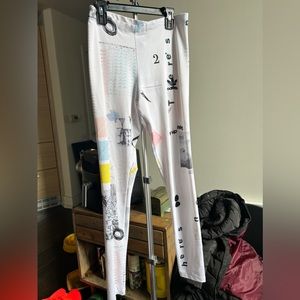 adidas Orignials Poster Print Leggings Small